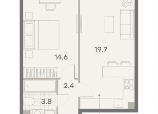 Продажа 1-комнатной квартиры, 40.5 м2, Москва, ЖК Парксайд, 3