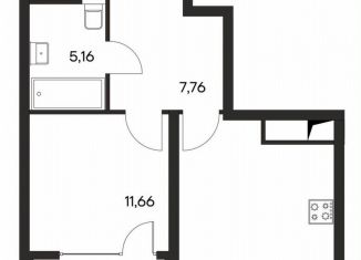 Продам 1-ком. квартиру, 47.8 м2, Крым