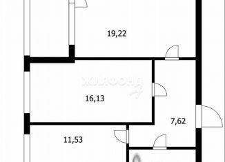 Продам 2-ком. квартиру, 60 м2, Новосибирск, Рябиновая улица, 14/1, ЖК 1-й на Рябиновой