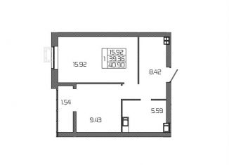 Продам 1-ком. квартиру, 40.9 м2, Волгоград, Дзержинский район