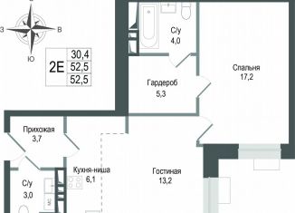 Продам 2-комнатную квартиру, 52.5 м2, Королёв