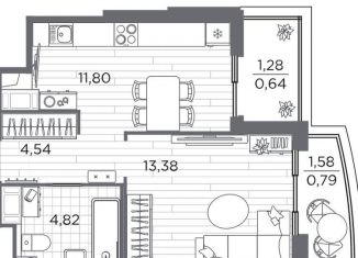 Продам 1-ком. квартиру, 36.4 м2, Санкт-Петербург, Калининский район