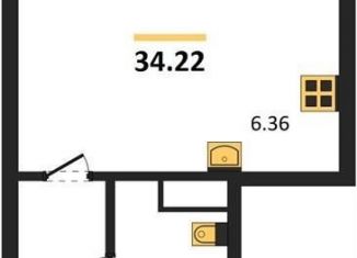 Продажа квартиры студии, 34.2 м2, Воронеж, Центральный район