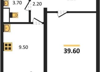 Продажа 1-ком. квартиры, 39.6 м2, Воронеж, Ростовская улица, 18А