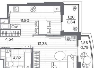 Продажа 1-ком. квартиры, 36.4 м2, Санкт-Петербург, Калининский район