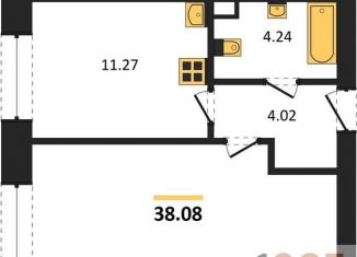 Продажа однокомнатной квартиры, 38.1 м2, посёлок Солнечный, Кленовая улица, 4