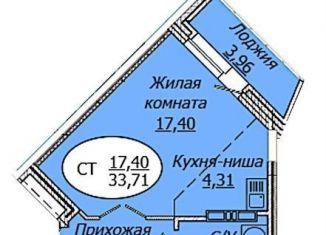 Квартира на продажу студия, 33.7 м2, Новосибирская область, 2-я Воинская улица, 51