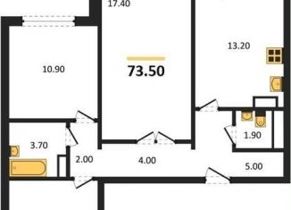 Продажа 3-комнатной квартиры, 73.5 м2, Воронеж, Ленинский район, Острогожская улица, 36