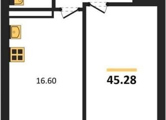 Продаю 1-комнатную квартиру, 45.3 м2, Воронеж, улица 45-й Стрелковой Дивизии, 259/27