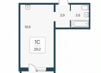 Продаю квартиру студию, 29.2 м2, посёлок Озёрный, Кедровая улица, 80/1