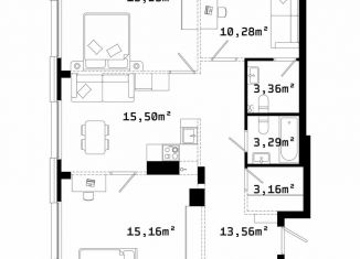 Продам трехкомнатную квартиру, 79.6 м2, Челябинск, улица Труда, 187