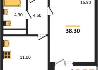 Продаю 1-комнатную квартиру, 38.3 м2, Воронеж, улица Шишкова, 140Б/23, Центральный район