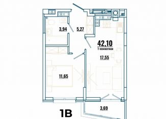 Продаю 1-ком. квартиру, 42.1 м2, Ростов-на-Дону