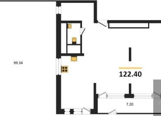 Продается 2-комнатная квартира, 122.4 м2, Воронеж, Ленинский район, улица Фридриха Энгельса, 88