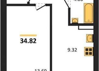 Продам 1-ком. квартиру, 34.8 м2, Воронеж, улица 45-й Стрелковой Дивизии, 259/27