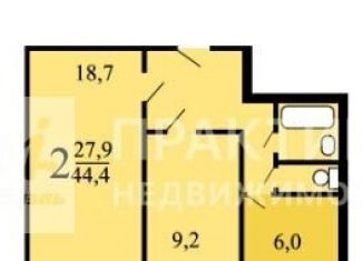 2-комнатная квартира на продажу, 49.1 м2, Москва, шоссе Энтузиастов, 96к2, метро Первомайская