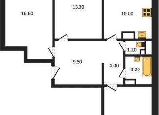 Продается 3-комнатная квартира, 77.3 м2, Воронеж, Советский район, улица Полковника Богомолова, 1