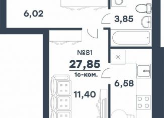 Продажа 1-комнатной квартиры, 27.9 м2, Волгоградская область