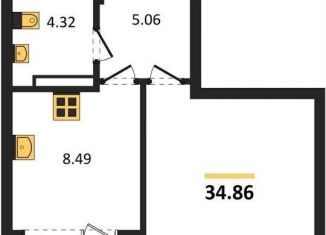 Продам однокомнатную квартиру, 34.9 м2, Воронеж, улица 45-й Стрелковой Дивизии, 259/27