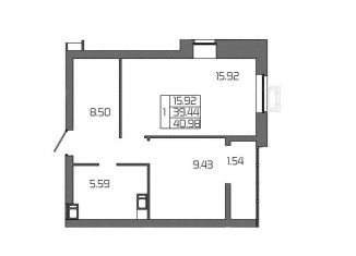 Продаю 1-ком. квартиру, 41 м2, Волгоград, Дзержинский район