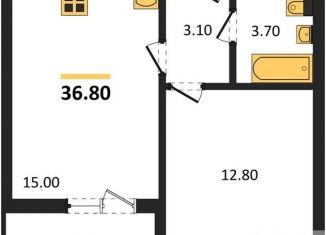 Продажа 1-комнатной квартиры, 36.8 м2, Воронеж, улица Полковника Богомолова, 1