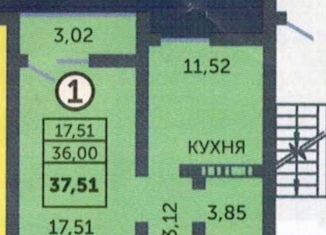 Продаю однокомнатную квартиру, 37.5 м2, Оренбург, улица Фронтовиков, 8/2