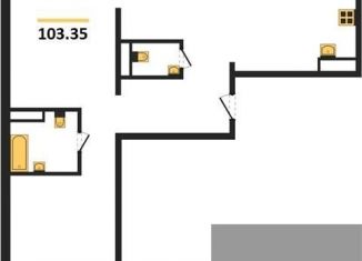 Продаю трехкомнатную квартиру, 103.4 м2, Воронеж, улица Фридриха Энгельса, 88