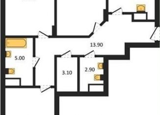 3-ком. квартира на продажу, 90.6 м2, Воронеж, Ленинский район, улица Красных Партизан, 35