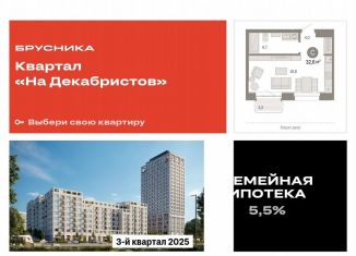 Продается квартира студия, 32.6 м2, Новосибирск, метро Площадь Ленина, Зыряновская улица, 53с