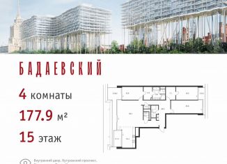 Продаю четырехкомнатную квартиру, 177.9 м2, Москва, район Дорогомилово