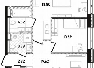 Продажа двухкомнатной квартиры, 63.3 м2, Москва, Пресненский район