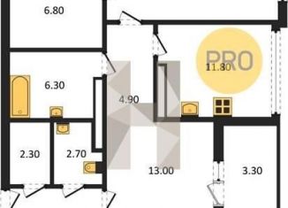 Продается 2-комнатная квартира, 92.4 м2, Воронеж, Краснознамённая улица, 57/4