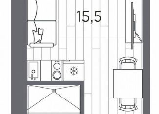 Продается квартира студия, 19.3 м2, Санкт-Петербург, проспект Стачек, 62Б, метро Нарвская