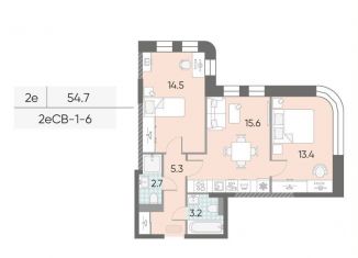 Продаю 2-комнатную квартиру, 54.7 м2, Москва, метро Нагатинская