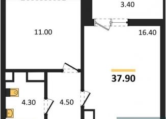 Однокомнатная квартира на продажу, 37.9 м2, Воронеж, улица Пескова, 6, Центральный район