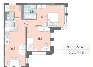 Продается двухкомнатная квартира, 53.6 м2, Москва, Даниловский район