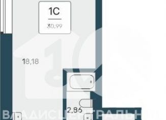 1-комнатная квартира на продажу, 31 м2, Новосибирская область, улица Авиастроителей, 3/1