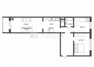 Продам 3-ком. квартиру, 59 м2, Новосибирск