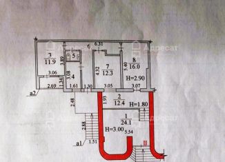 Продам торговую площадь, 96.1 м2, Волгоградская область, улица Тулака, 9