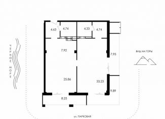 Продажа двухкомнатной квартиры, 111.5 м2, Алушта, Парковая улица, 7