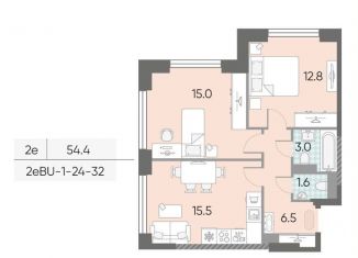 Продается двухкомнатная квартира, 54.4 м2, Москва, метро Нагатинская