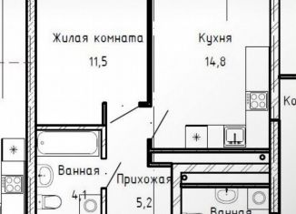 Продажа 1-ком. квартиры, 36.5 м2, Екатеринбург, улица Цвиллинга, метро Ботаническая