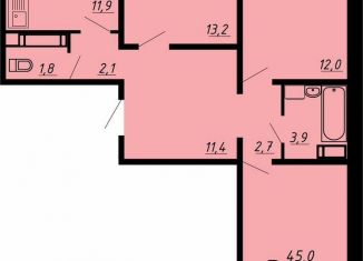 Продаю 3-ком. квартиру, 80.5 м2, Воронеж, улица Пескова, 6