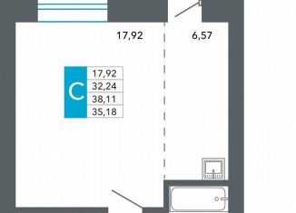 Квартира на продажу студия, 35.2 м2, Забайкальский край, Нерчинско-Заводская улица, 6/9