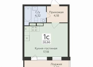 Продаю квартиру студию, 28.9 м2, Воронеж