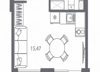 Продаю квартиру студию, 23.8 м2, Санкт-Петербург, метро Выборгская