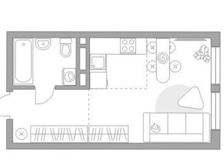 Продажа квартиры студии, 29.1 м2, Москва, метро Нагатинская