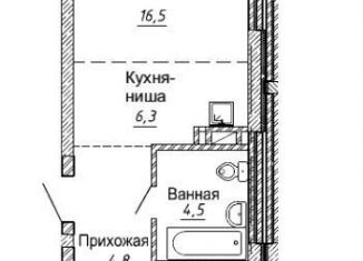 Продажа двухкомнатной квартиры, 56.9 м2, Новосибирск, метро Берёзовая роща, улица Фрунзе, 220