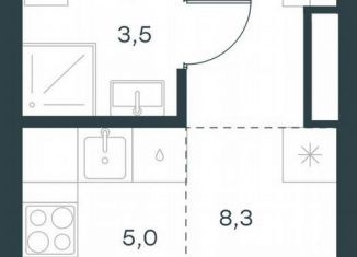 Продам квартиру студию, 20.6 м2, Москва, метро Мичуринский проспект