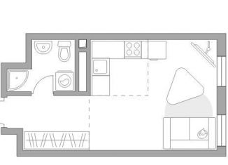 Продам квартиру студию, 27.4 м2, Москва, метро Нагорная